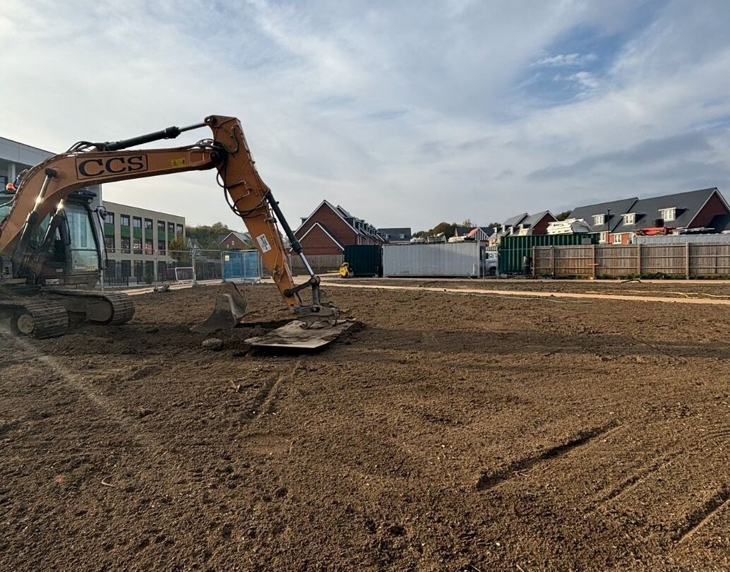 Site clearance, earthmoving, and ground preparation works by CCS Contractors Ltd.