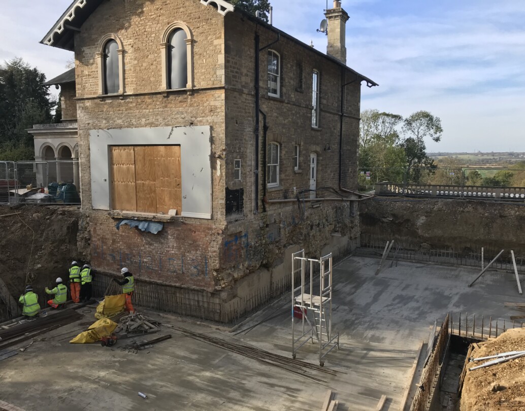 Structural foundation underpinning and ground stabilisation works by CCS Contractors Ltd.