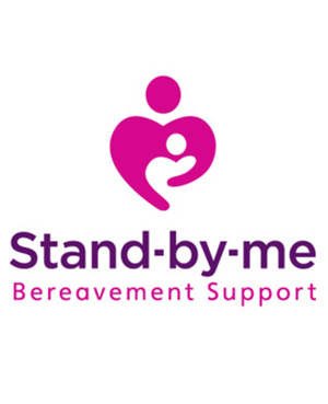 Stand-by-me Bereavement Support charity logo, supported by corporate donation from CCS Contractors Ltd.
